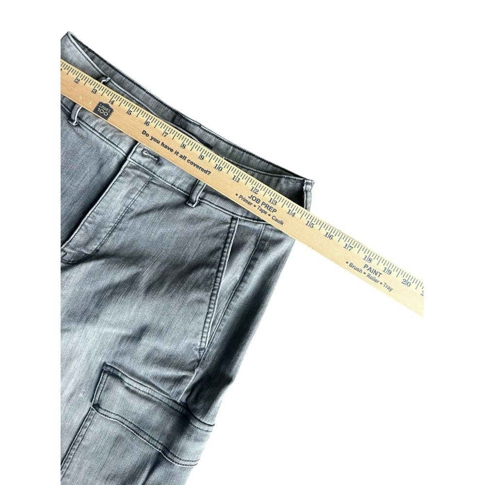 White House Black Market Jeans Women's Size 8 High Rise Wide Leg Light Gray - Picture 7 of 10